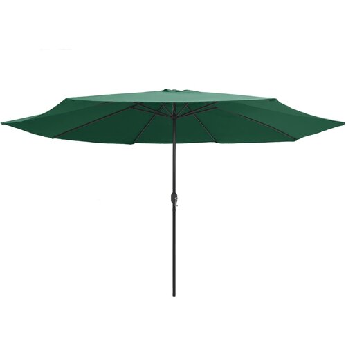  Vrtni suncobran s metalnim stupom 390 cm zeleni Slike