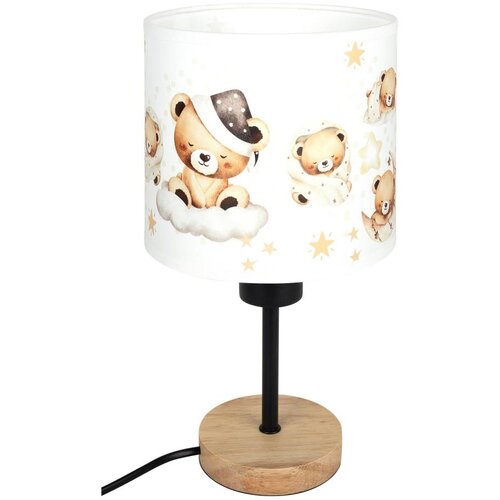 Brilagi Stona lampa BOBO WOOD 1xE27/25W/230V hrast/crna/bela/medvedići Slike