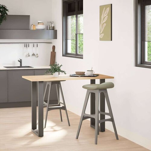 Noge stolića za kavu U-oblika 2 kom antracit 50x(90-91)cm čelik Slike