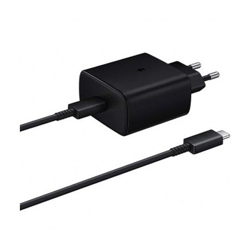 Samsung polnilec 45W TA845 z kablom, 1x type-c, črn, bulk, (20809420) Slike