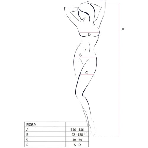 Passion BS059 - ogrinjalo z luknjicami (rdeče) - S-L Cene