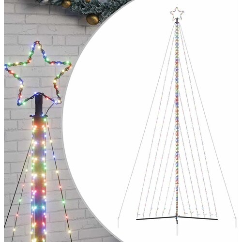  LED božićno drvce 789 LED &amp;scaron;arenih 476 cm Slike