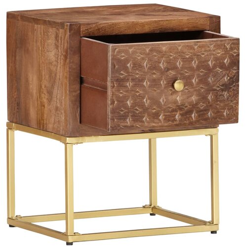 Maison Chic Nočna omarica - Nočna miza 40x30x50 cm trden mangov les, (21689616) Cene