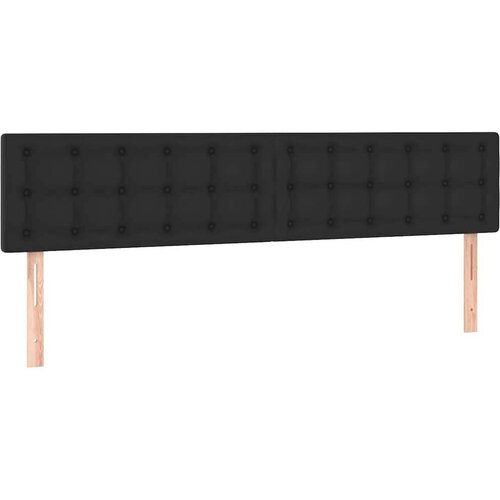 VidaXL Otomanski okvir kreveta s madracima crni 160x200cm umjetna koža Slike