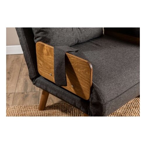 Atelier Del Sofa Fotelja na razvlačenje Cosmo, 190x70x82 cm, Antracit Slike