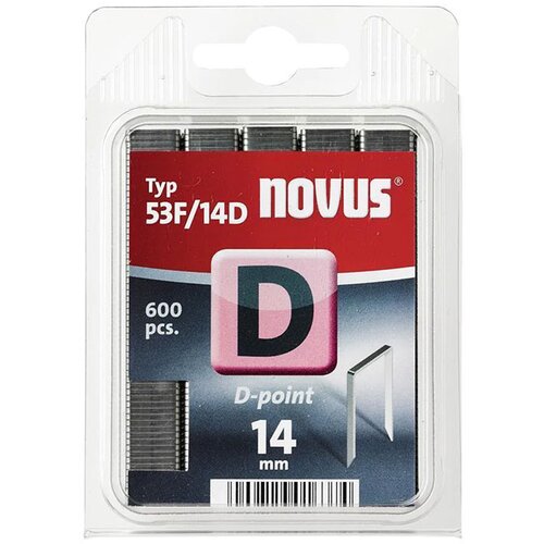 Novus Sponke za spenjač 53F/14, tip D-point, tapetni&amp;scaron;ki, 14 mm Slike