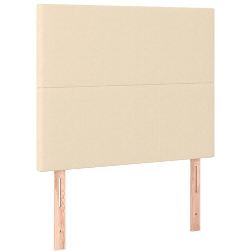 Maison Chic Posteljno vzglavje - Vzglavna omarica 2 kosa krem 90x5x78/88 cm blago, (22077680) Cene