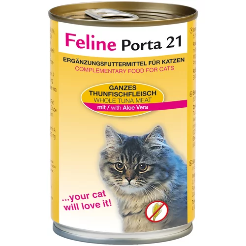 Porta Feline 21 hrana za mačke 6 x 400 g - Tuna s aloe verom (bez žitarica)