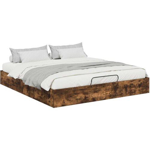  Otoman krevet Dimljeni hrast 193 x 120 x 25 cm Iverica Slike
