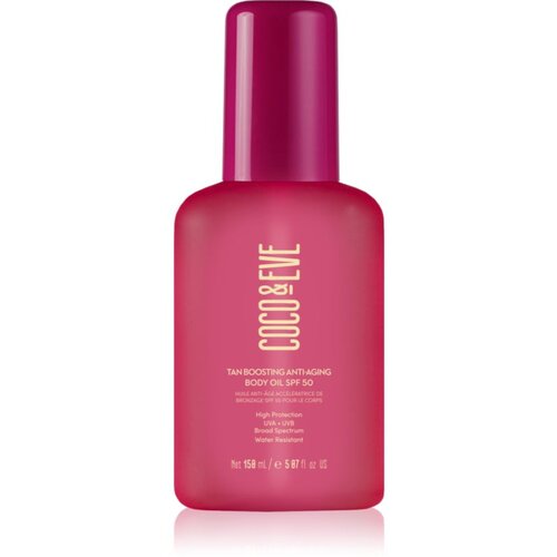 Coco & Eve Sunny Honey Tan Boosting Anti-Aging Body Oil SPF 50 za&scaron;titno ulje za ubrzanje tamnjenja kože protiv starenja kože SPF 50 150 ml Cijene