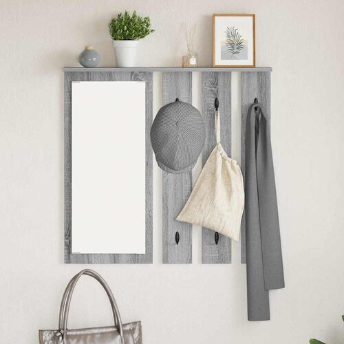  Vje&scaron;alica za kapute na zidu Sivi hrast sonoma 84 x 10 x 80 cm Cijene