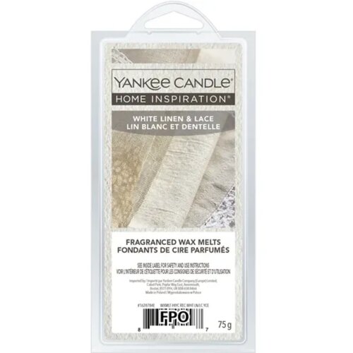 Yankee Candle Home Inspiration Wax Melts White Linen & Lace - 1 kos Cene