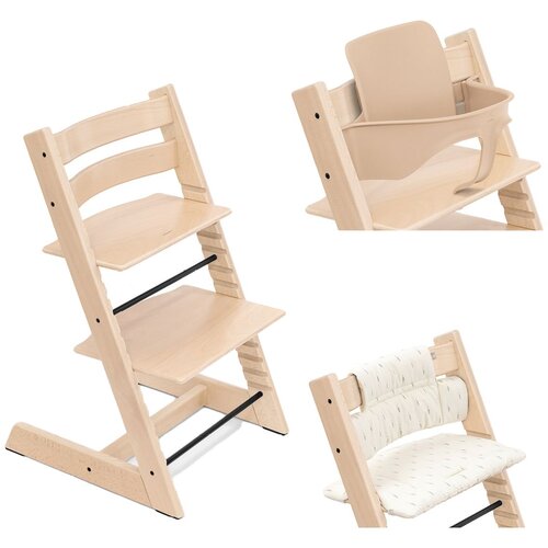 Stokke stol za hranjenje Tripp Trapp set 3v1 natur/wheat cream 684900- blazina Cene