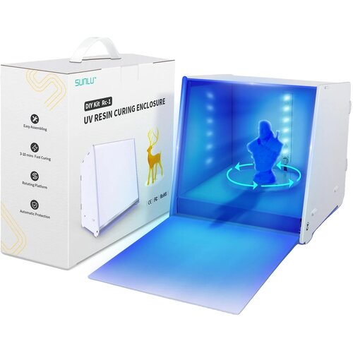 SUNLU Kovinska &scaron;katla za strjevanje smole, 405nm UV LED, inteligentna kontrola časa, EU vtič, (5000158826) Cene