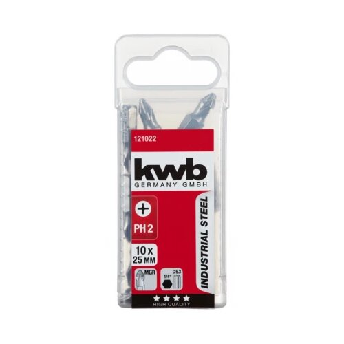 KWB PH2 bit 25mm ind čelik - 10 kom14" c 63 prihvat - tq 60 49121022 Cene