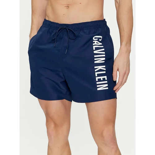 Calvin Klein Swimwear Kopalne hlače KM0KM01004 Mornarsko modra Regular Fit