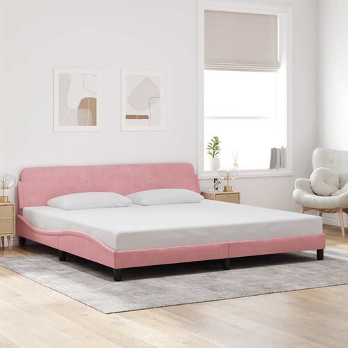  Okvir za krevet Dover ružičasti 200x200 cm bar&scaron;unasti Cijene