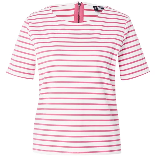 Vero_Moda Majica 'ABBY' ružičasta / bijela