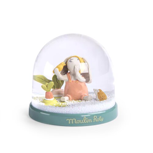 Moulin Roty Snežna kugla Trois petits lapins Slike