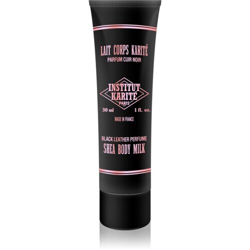 Institut Karit&amp;eacute; Paris Black Leather Shea Body Milk mlijeko za tijelo sa shea maslacem 30 ml Slike
