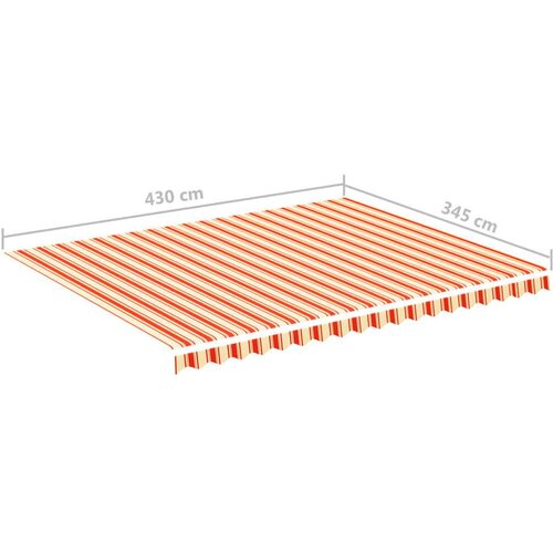 vidaXL Zamjenska tkanina za tendu žuto-narančasta 4,5 x 3,5 m Cijene