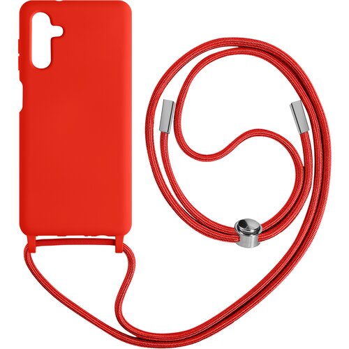 AVIZAR poltoga etui na vrvico za samsung galaxy A04s in A13 5G z mehko notranjostjo, ovratnikom - rdeca, (20639899) Cene