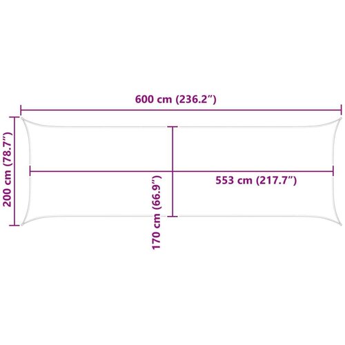  Jedro za sunce Narančasta i smeđa 6 x 2 m 100% poliester Oxford Slike