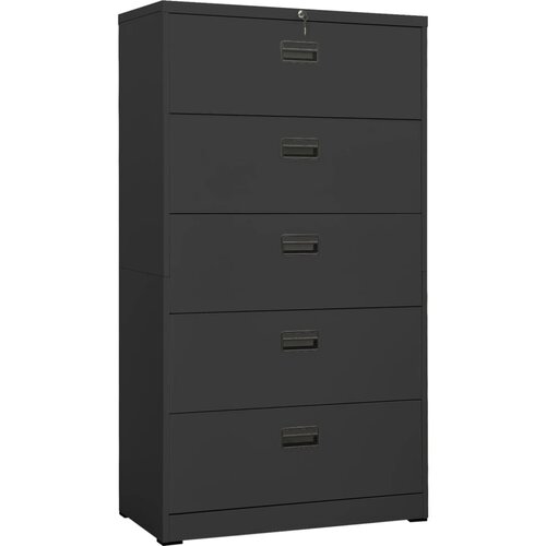 VidaXL arhivska omarica antracitna 90x46x164 cm jeklo Slike
