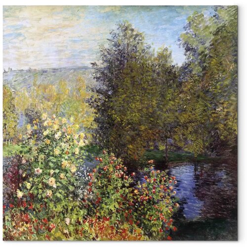  Slika - Claude Monet &amp;ndash; Coin de jardin &amp;agrave; Montgeron 40x40 Standard Slike