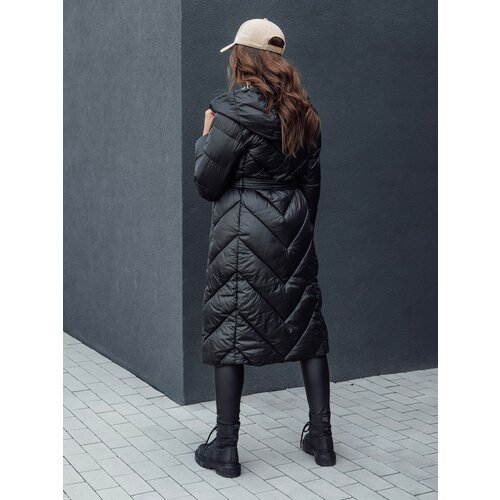 DStreet Women's winter quilted coat with hood CELESTIE black Cene