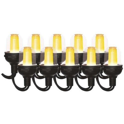  Svetlobna veriga 10 LED, 10× party lučke, 4,5 m, zunanja in notranja, vintage Cene