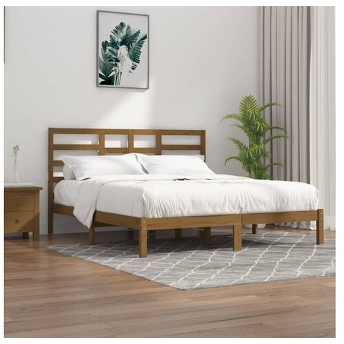  Za krevet od masivne borovine boja meda 200 x 200 cm Cene