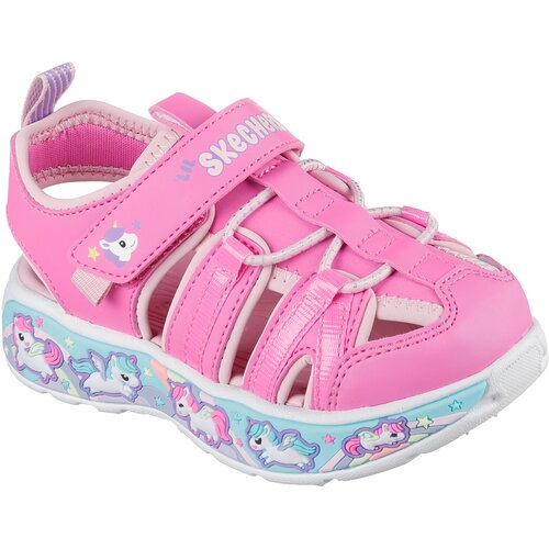 Skechers Sandale za devojčice Play Scene Splash - Cute Crew, 303162N-PKLP, Roze Cene