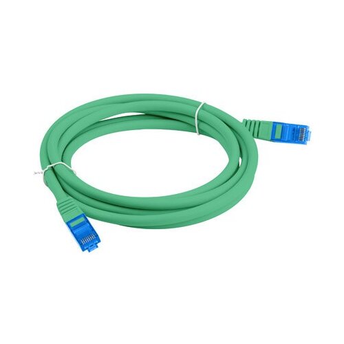 Lanberg PATCHCORD S/FTP CAT.6A 1M GREEN LSZH CCA (FLUKE PASSED) PCF6A-10CC-0100-G, (21214448) Slike