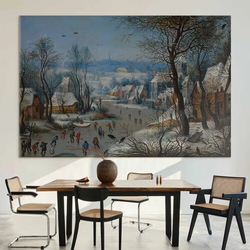  XXL slika - Pieter Brueghel the Younger &amp;ndash; Winter Games 240x160 Slike