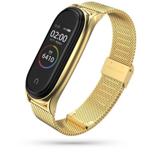  Kovinski pašček za uro xiaomi mi band 5 in 6 - zlat Cene