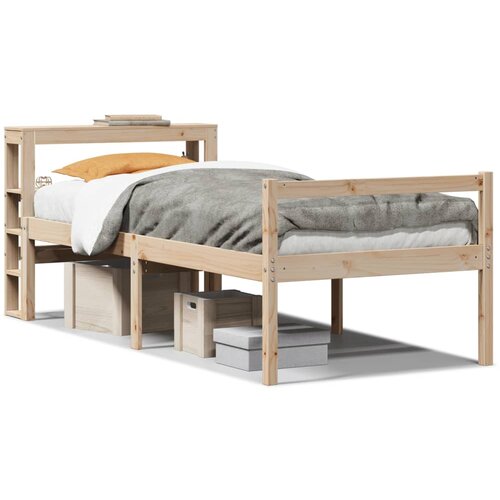VidaXL Postelja za starej&amp;scaron;e z vzglavjem 100x200 cm trdna borovina, (21303324) Slike