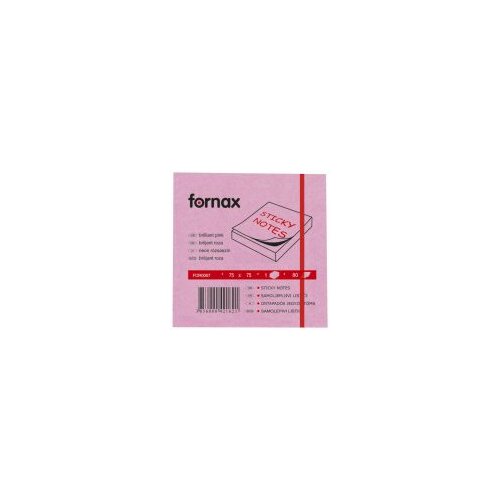 Fornax blok samolepljiv 75x75mm 80L neon-roze Cene
