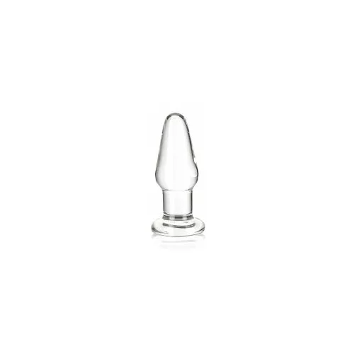 Gläs - klasični stakleni analni dildo (proziran)