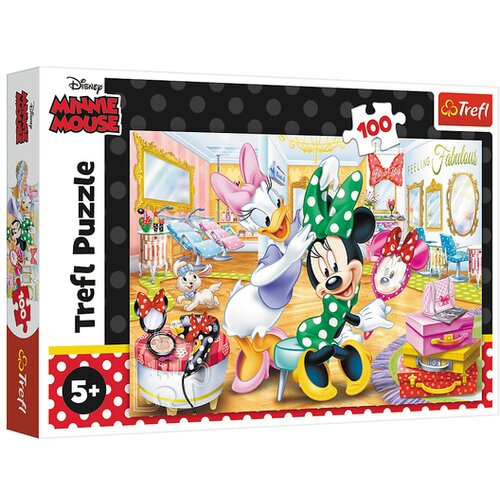 Trefl Disney Minnie - sestavljanka Minnie v kozmetičnem salonu, 100 kosov Cene