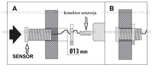 SUNRICHER Stikalo brez dotično / proximity z zatemnitvijo SR-2005 Slike