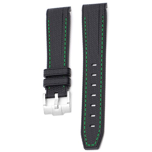 INF 20 mm gumijast pašček za uro za Omega x Swatch Black+Green, (22131684) Cene