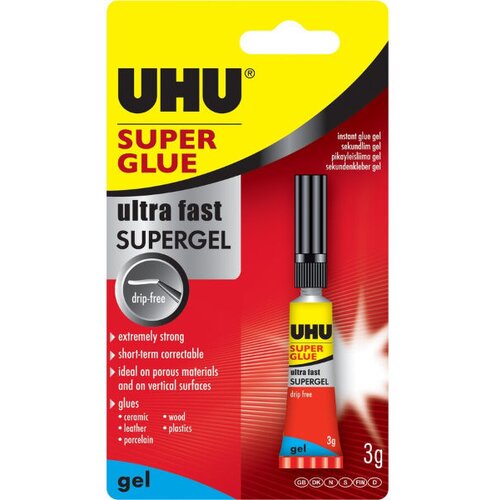 Uhu superljepilo (2 g, tuba, gelasto) Slike