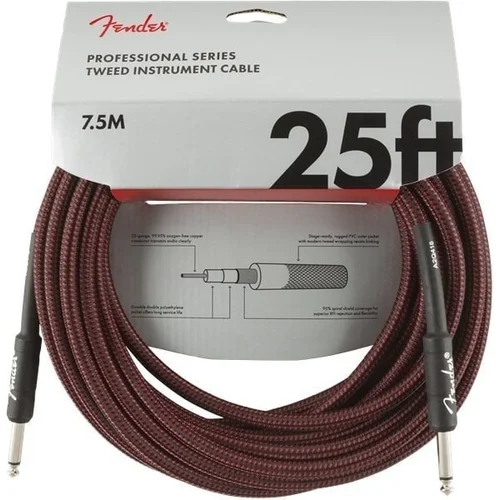 Fender Professional Series 7,5 m Ravni - Ravni Instrumentalni kabel