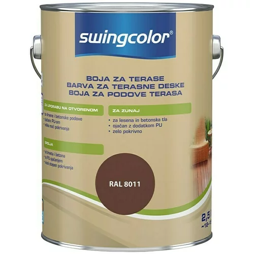 SWINGCOLOR Barva za terasne deske (barva: oker rjava, 2,5 l)
