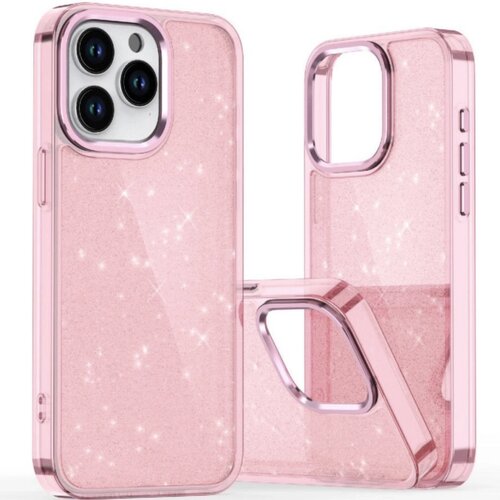  Puzdro Glitter Case za Apple iPhone 16e/iPhone 17e - Roza KP40708 Slike