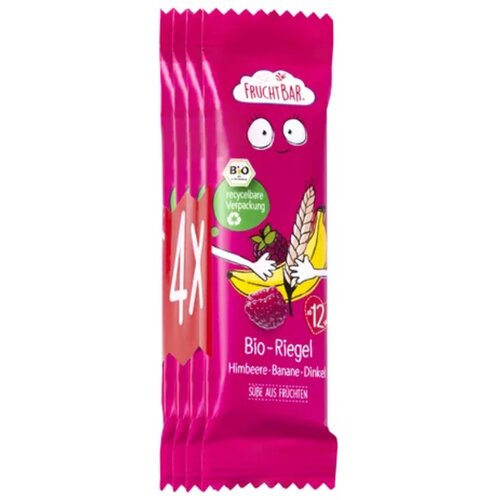 FRUCHTBAR Bio ploščice - malina, banana in pira - 4 x 23 g Cene