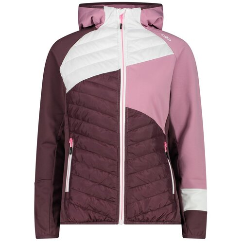 CMP woman jacket fix hood hybrid, ženska jakna a planinarenje, pink 33E6106 Slike