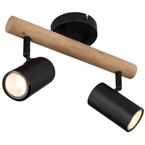 Globo 57913-2 - Spot lampa HERTI 2xGU10/5W/230V drvo/metal Cene
