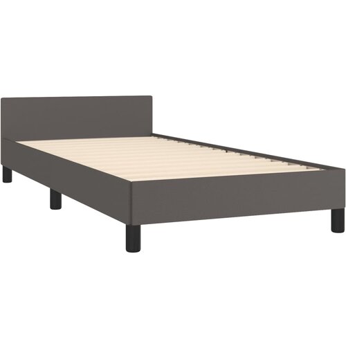  Okvir za krevet s uzglavljem sivi 100x200 cm od umjetne kože Slike